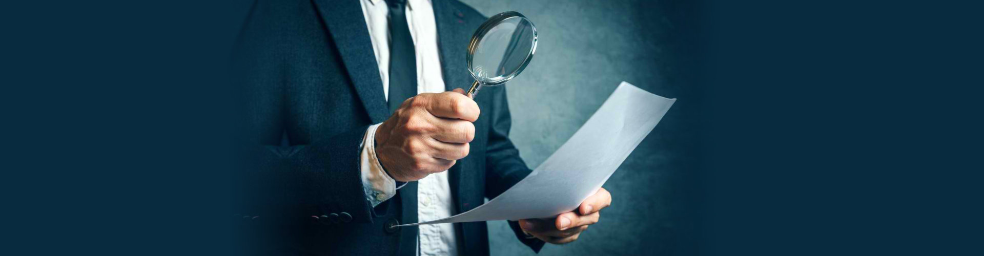 man looking at a document